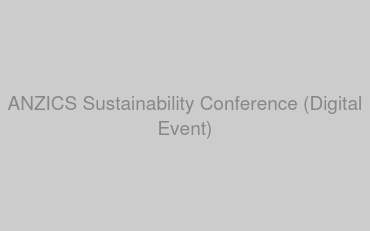 ANZICS Sustainability Conference (Digital Event)